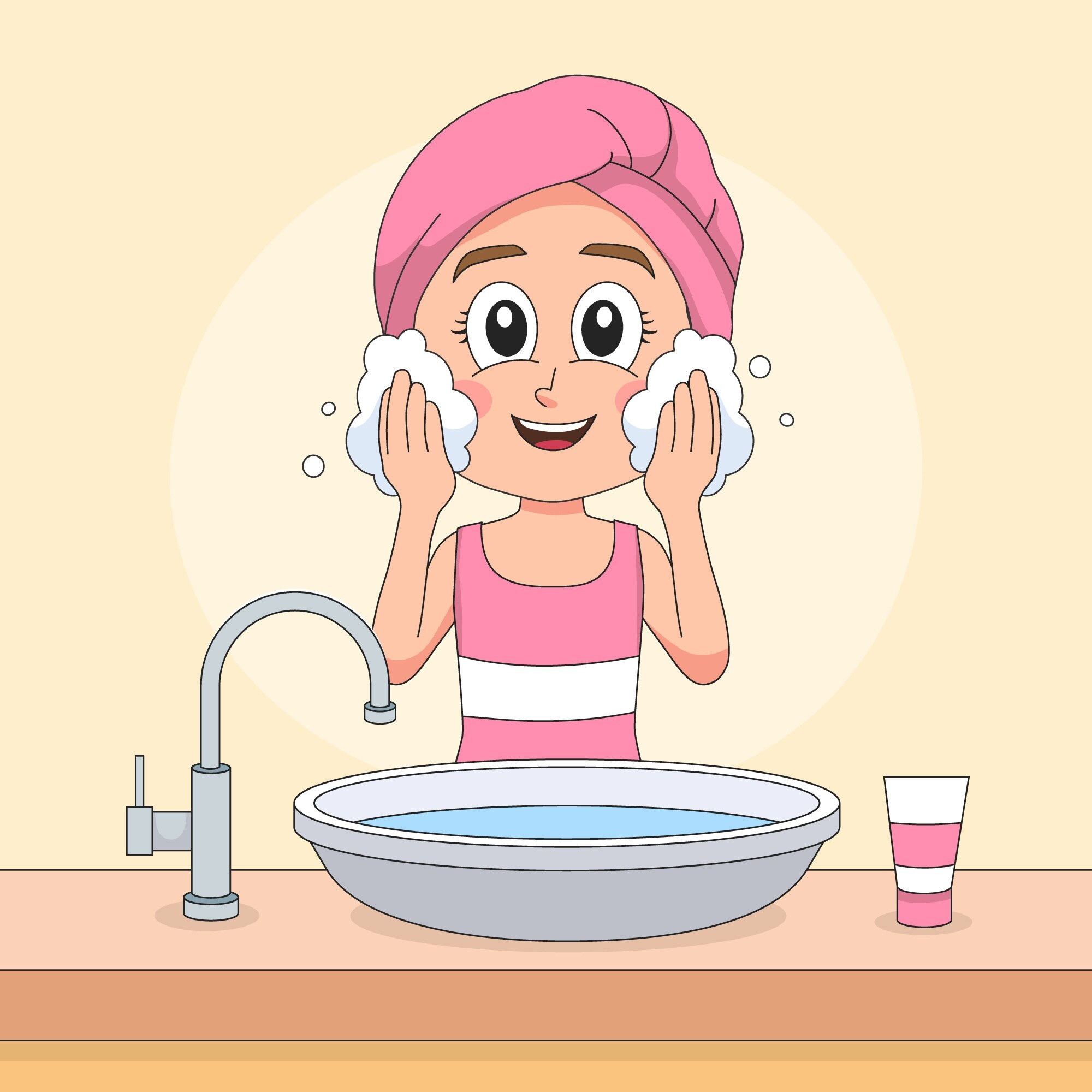 wash-face-cartoon